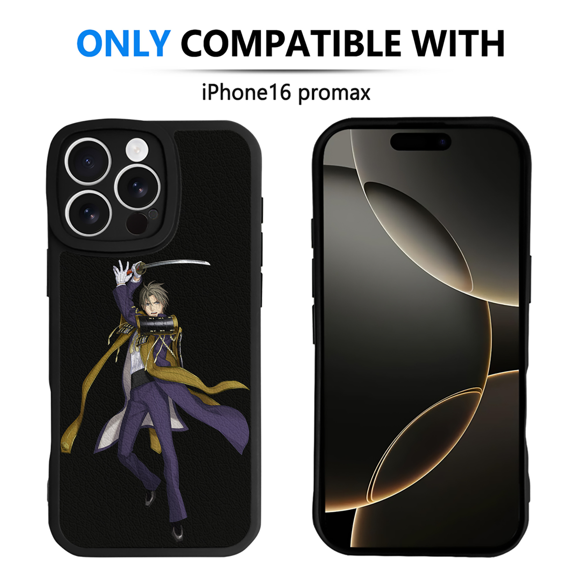 （画像用） 刀剣乱舞 Touken Ranbu 【iPhone 16シリーズ対応】シリコンスマホケース（レザー調） 材質：シリコン